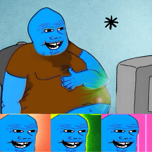 SUITARDIO character at computer